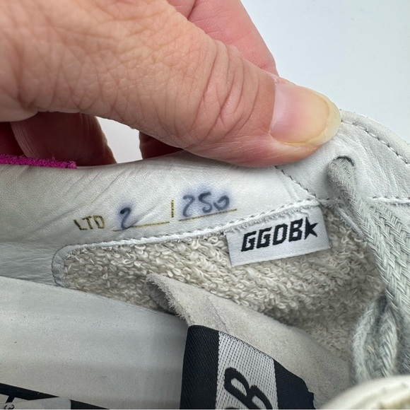 Golden Goose Sneakers Rare Pink & Blue Womens Size 41 US Size 11 GGDB Super-Star - Picture 9 of 11
